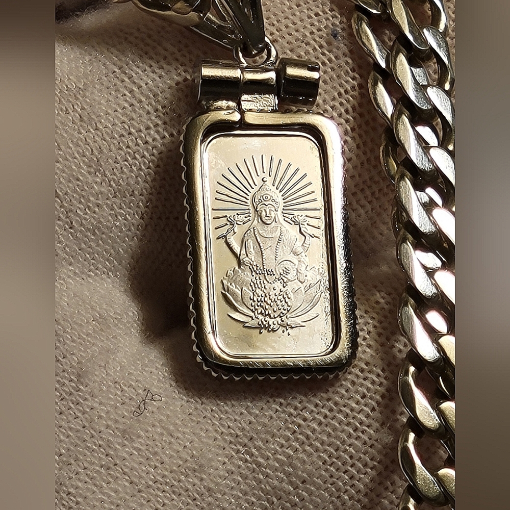 ✨️ Buddha 1 Gram .999 Fine Silver Charm Pendant 1.3" ✨️ AG Mint _ Peace Wisdom